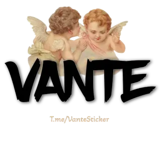 🪁 b634fec5 VANTE querubines, ángeles, alas, arte, nombre, VANTE whatsapp sticker