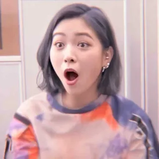 🪐 bee0edf7 vrouw, geschokt, verrassing, open mond, portret, persoon telegram sticker