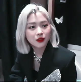 💐 1a631369 phụ nữ, chân dung, tóc vàng, Hàn Quốc telegram sticker