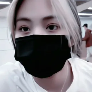 💐 b2e75cdf chân dung, khẩu trang, thời trang, người, mắt, tóc telegram sticker