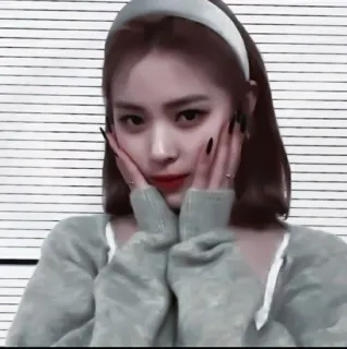 💐 b6eddc09 phụ nữ, chân dung, Hàn Quốc, nữ, người, băng đô telegram sticker