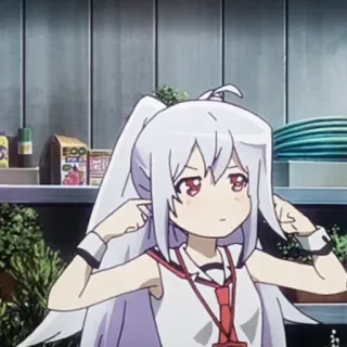 😑 946d450d Isla Plastic Memories 애니메이션, 귀여운, 여자, 아일라, 플라스틱 메모리즈 telegram sticker