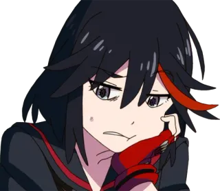 😒 05e5be8d Ryuko Matoi Kill la Kill 애니메이션, 여성, 캐릭터, 킬라킬, 마토이 류코, 마토이 telegram sticker