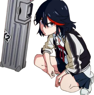 😠 59751e4b Ryuko Matoi Kill la Kill 애니메이션, 여자, 캐릭터, 킬라킬, 마토이 류코 telegram sticker