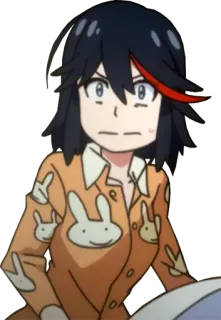 😳 de2a6de0 Ryuko Matoi Kill la Kill 애니메이션, 소녀, 귀여운, 킬라킬 telegram sticker