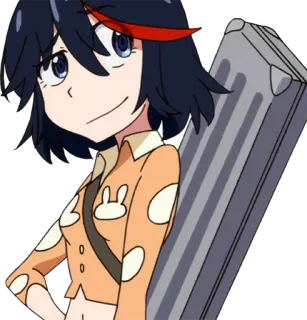 😌 e4e2cbe8 Ryuko Matoi Kill la Kill 애니메이션, 킬라킬, 마토이 류코, 캐릭터 telegram sticker