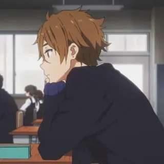 🍪 0014b073 Anime, Schüler, Klassenzimmer, Schule, Junge whatsapp sticker