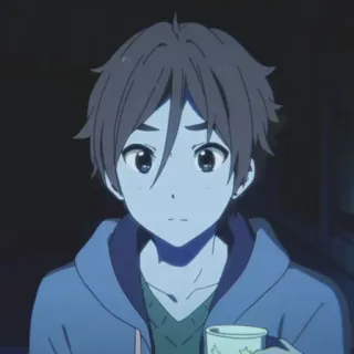 🍪 02f71f50 Anime, Junge, Tasse, Figur, Animation whatsapp sticker