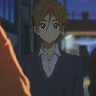 🍢 1c46de7b Anime, Cartoon, Junge, Charakter, Schuluniform whatsapp sticker