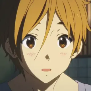 🍪 610958c8 Anime, Junge, Cartoon, Teenager, Porträt, braune Haare, Illustration whatsapp sticker