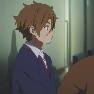 🍢 d73da063 Anime, Charakter, Junge, Porträt, Animation, Schuluniform whatsapp sticker