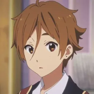 🍢 fb507b2e Anime, Junge, Cartoon, Porträt, Ohrring, braune Haare whatsapp sticker