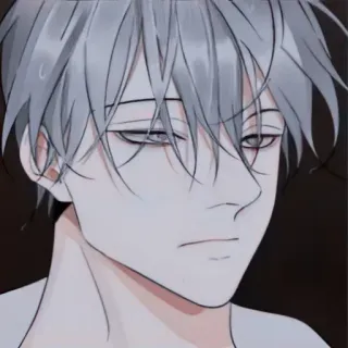 📍 00043c67 Anime, Mangá, Personagem, Cabelo Branco, Arte, Ilustração whatsapp sticker