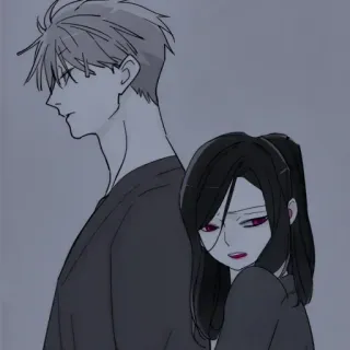 🎈 1b1e87fe Anime, Casal, Romântico whatsapp sticker