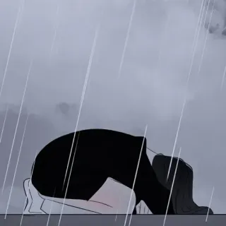 🖤 247fa6a5 triste, chorando, chuva, luto, deprimido, melancolia whatsapp sticker