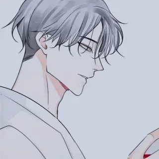 🔮 e3e08d8b Anime, Mangá, Desenho animado, Homem, Rosto, Pessoa, Perfil whatsapp sticker