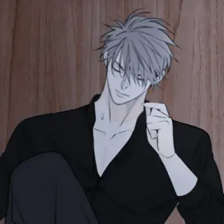 🔮 f7a5e470 homem, anime, mangá, retrato whatsapp sticker