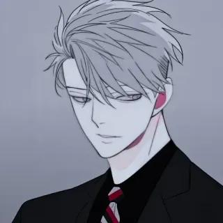 📍 f9e8008d Anime, Homem, Terno, Personagem, Arte whatsapp sticker