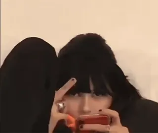 🔹 2003d077 middle finger, offensive, rude, gesture, woman, phone telegram sticker