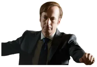 ๐ 26770dcc Saul Goodman Better Call Saul lawyer, criminal, suit, legal, breaking bad telegram sticker