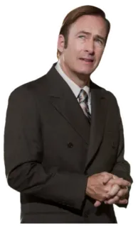 ๐ 48307476 Saul Goodman Better Call Saul lawyer, criminal, suit, businessman telegram sticker