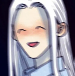 🍭 0ff8cca3 การ์ตูน, อนิเมะ, เขินอาย, ยิ้ม, มีความสุข, คน telegram sticker