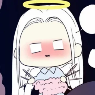 ✨ 8ec038f0 นางฟ้า, รัศมี, น่ารัก, จิบิ, คาวาอิ telegram sticker