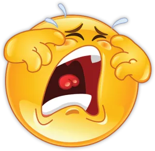 😩 65a1e246 絵文字, 泣く, 悲しい, 顔文字, 顔 telegram sticker