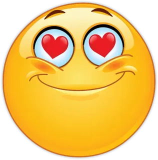 😍 8cd367d5 絵文字, ハート目, 愛, 笑顔, 幸せ telegram sticker