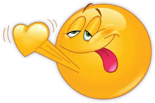 💘 f38b01fc 絵文字, ハート, 愛, 愛情, 面白い, 黄色, 笑顔 telegram sticker