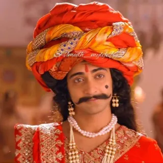 😳 0d269c82 man, turban, traditional clothing, portrait, indian telegram sticker