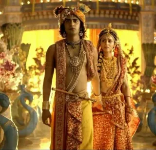 🤝 1f832dfa Radha Krishna Hinduism, deity, Indian culture, religion, gods telegram sticker