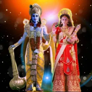 🥰 4048006f Vishnu Vishnu, Hinduism, God, Lakshmi, Indian culture, deity telegram sticker