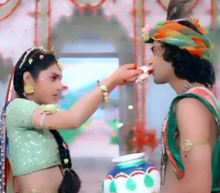 🥲 42e03ae3 Hinduism, Radha Krishna, Krishna, Radha, religious, Indian culture telegram sticker