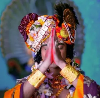 🙏 61b5f7e1 Krishna Hinduism, deity, spiritual, Indian culture, prayer, Krishna, Hindu god telegram sticker