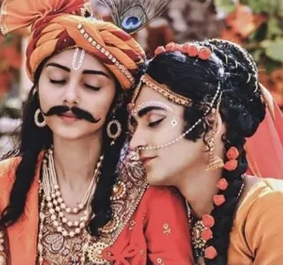 🥰 900a6453 Krishna Krishna, Hinduism, religion, Radha, Indian culture, spiritual telegram sticker