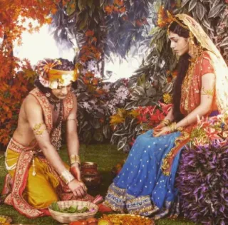 🙂 a2de099b Krishna Krishna, Hinduism, Radha, Indian culture, deity, spiritual, religious, mythology telegram sticker