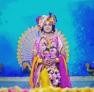 👣 ad877cc5 Krishna Krishna, Hinduism, Indian deity, religious figure, Hindu god telegram sticker