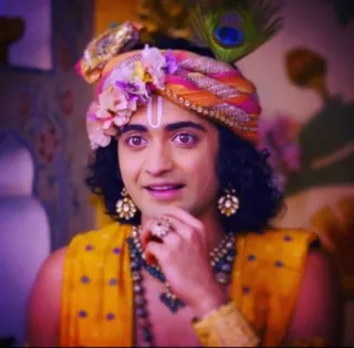 😟 c46da594 Krishna Krishna, Hindu deity, Indian god, spiritual, religious telegram sticker