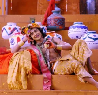 🍎 c538acbf Krishna Krishna, Hinduism, Indian deity, spiritual, mythology telegram sticker