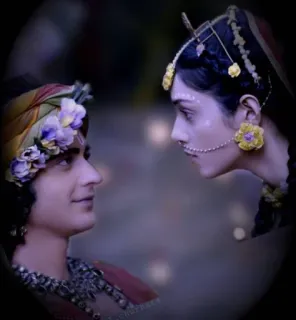 🥰 c6e7fd3e Radha Hinduism, Radha, Krishna, Hindu deities, Indian culture, devotion, spirituality telegram sticker