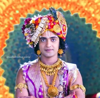 😟 d108a1b0 Krishna @radhakrishna_world Hinduism, religion, Indian culture, spirituality, deity, Radha Krishna telegram sticker