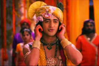 🙉 d93a4115 Krishna Hinduism, Indian culture, religious figure, Krishna, spiritual telegram sticker