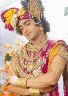 😔 f1486ec2 Krishna Hindu, deity, Indian, religion, spiritual, god, divine telegram sticker