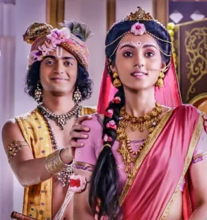 🙃 fb19a03f Radha Krishna Hinduism, Radha, Krishna, spiritual, deity, religious, Indian culture telegram sticker