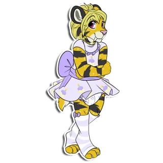 🧁 6caef931 antropomórfico, tigre, furry, desenho animado, adesivo, personagem, animal, fofo telegram sticker