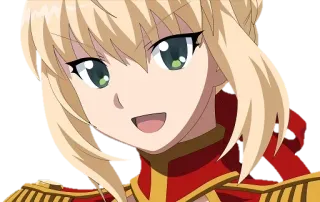 😀 26b31310 Saber Fate/stay night อนิเมะ, ผมบลอนด์, อัศวิน, เฟท, ตัวละคร telegram sticker