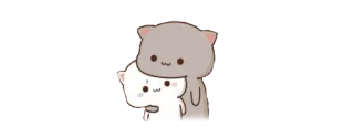 ❤️ 2fec2d1d mignon, chat, câlin, kawaii, dessin animé, animaux telegram sticker