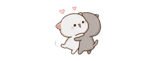 🤗 a3c772b1 amour, câlin, coeur, mignon, dessin animé telegram sticker