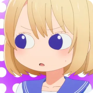 🙂 25c7d4b7 Anime, Cartoon, Personage, Manga, Meisje, Leuk, Gezichtsuitdrukking telegram sticker